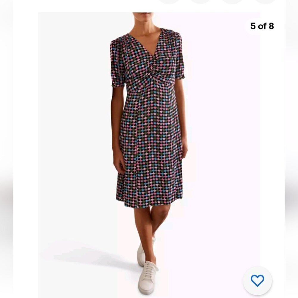 BODEN | Jemima Puff Sleeve Dress French Navy W0621 US sz 6L